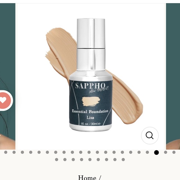 Sappho New Paradigm Liquid Foundation “Lisa” Clean beauty, vegan, cruelty-free. - Picture 1 of 6